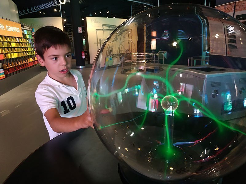 Bola de plasma museo ciencias madrid