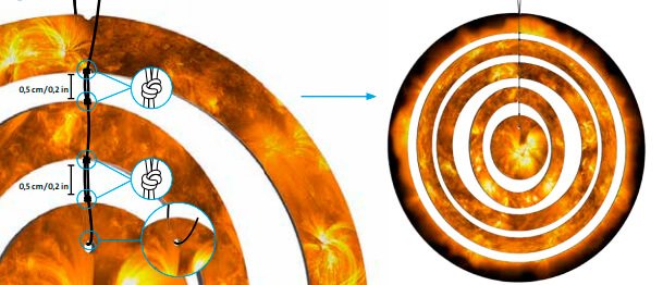 colgar sol puzzle 3D